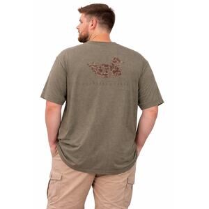 Southern Marsh Duck Logo T Shirt 2XL Olive Green Camo Duck Graphic Tee XXL NWT